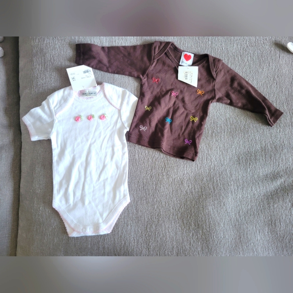 BNWT Baby Z onesie and long sleeve shirt Sz 3 mths